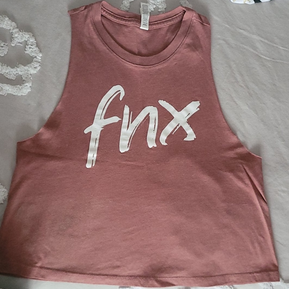 FNX High Neck Crop Muscle Tank Small